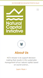 Mobile Screenshot of naturalcapitalinitiative.org.uk